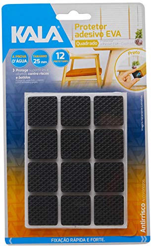 PROTETOR ADESIVO EVA PR QUAD 25MM 12 PCS