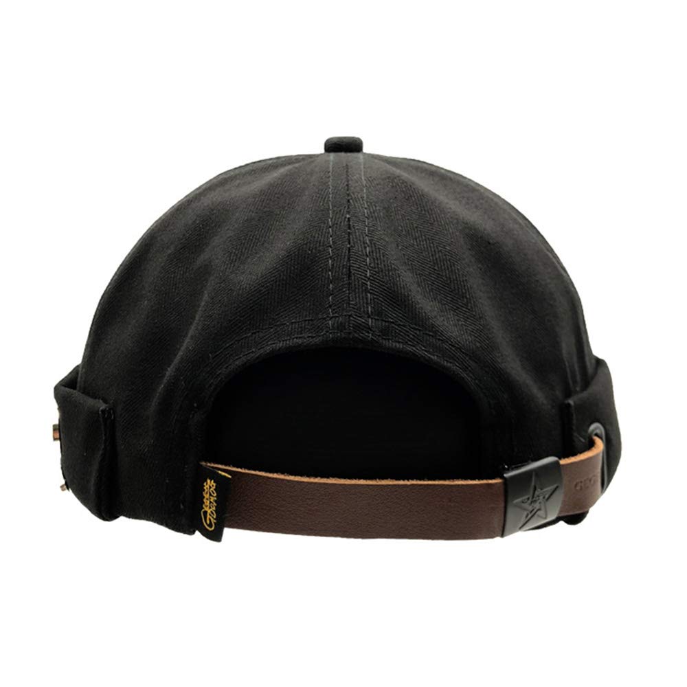 YAMEE Gorra Docker Hombre Docker Hat Mujer Beanie | Gorra de Trabajo Sombrero Docker para Hombre | Gorros portuarios Gorro Estibador Redondo Talla única (56-58cm)