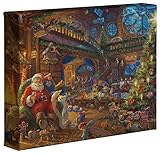 Thomas Kinkade Studios Santa's Workshop 8' x 10' Gallery Wrapped Canvas