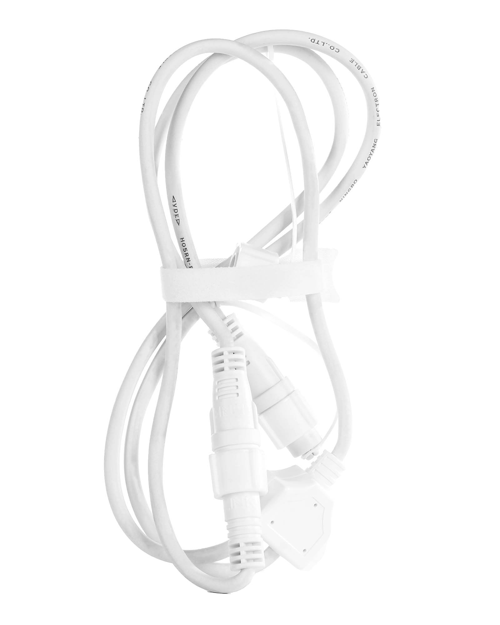 WeRChristmas PRO Series Y Cord Connector, Connectable, White