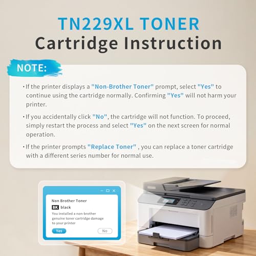 Image of TN229XL TN 229xl Toner Cartridge with Chip Compatible for Brother TN 229xl TN-229 229XL Toner Cartridges Work for MFC-L3780CDW HL-L3280CDW MFC-L3720CDW HL-L3220CDW HL-L3300CDW Printer (5 pack)