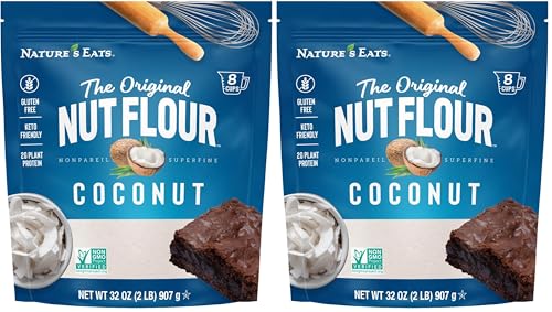 Nature’s Eats Coconut Flour 32 oz - 100% Organic Fine Coconut Flour - Gluten Free, Keto, Vegan Baking Ingredient - Non-GMO, High Fiber - Grain Free Substitute for Healthy Recipes (Pack of 2) image 4