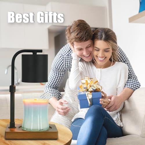 Image of Eandisom Candle Warmer Lamp Timer with 2 Bulbs - Birthday Gifts Black S