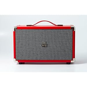 GPO SW158red Westwood Vintage Bluetooth 25 Watt luidspreker rood
