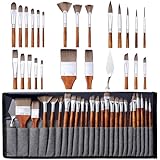tumuarta Pinsel-Set für Öl-, Aquarell-, Gououache- und Acrylmalerei...