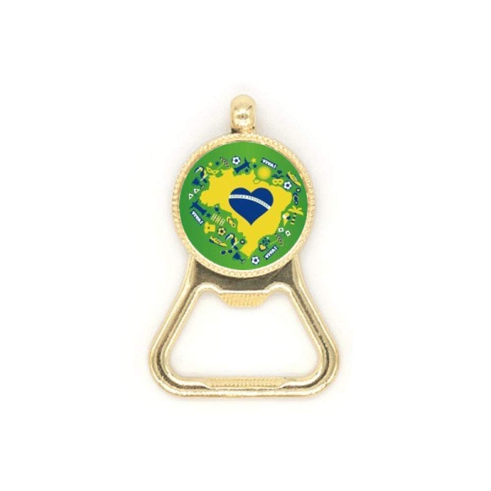 Amazon | Orderm ブラジル地図 ビールボトルキャップオープナー