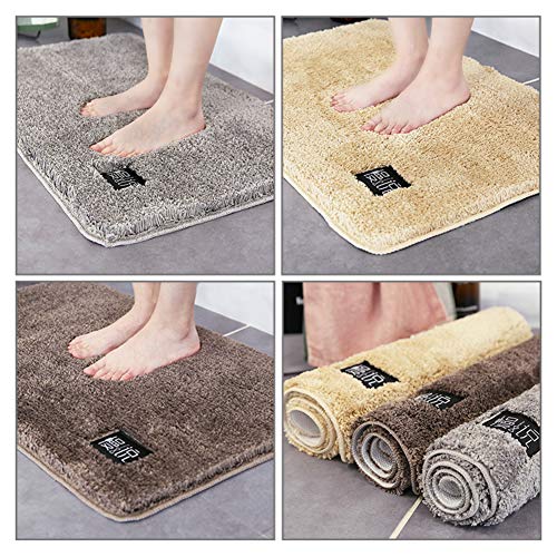 CAIXIN Super Soft Shag Badematte, wasserabsorbierend, Tür, Bodenmatte, maschinenwaschbar, schnell trocknend, Mikrofaser… – Bild 3