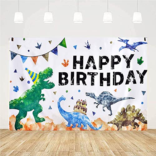Bymivofun Sfondo di Compleanno di Dinosauri