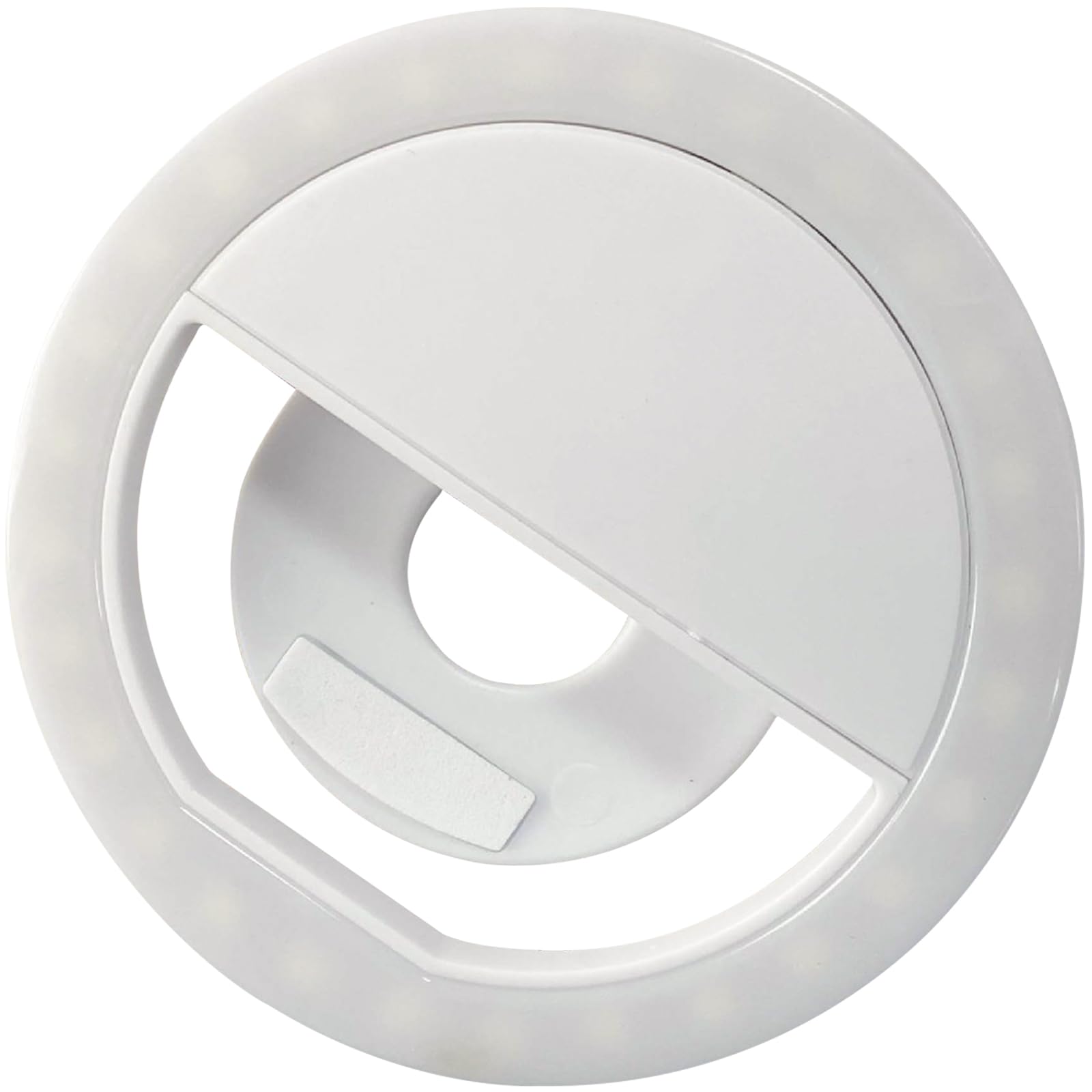 Selfie Ring Light, Phone Light Portable Light Clip Fill Light Rechargeable 3 Light Modes Suitable for iPhone Android YouTube Makeup TIK Tok Live Stream Video Conference Lighting Photo (White)