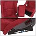 NRG Innovations NRG-FRP-302MAR-PRISMA Universal Fixed Back Bucket Racing Seat for 5-Point Harnesses, Size L, Maroon Alcantara Material, 24