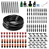 50FT Drip Irrigation System Kit - Garden Watering System with 1/4 Drip Irrigation Tubing Parts - Automatic Irrigation Sprinkler Equipment for Outdoor Plants, Garden, Greenhouse, Flower Bed, Lawn