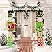 Gisafai 2 Pcs 6ft Large Metal Christmas Nutcracker Outdoor Decoration, Giant Nutcracker Yard Sign with Stakes, Christmas Yard Decor for Pathway Lawn Walkway Holiday Party
