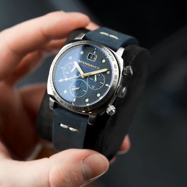 Amazon.com: Spinnaker Mens 42mm Hull Chronograph Lapis Meca-Quartz