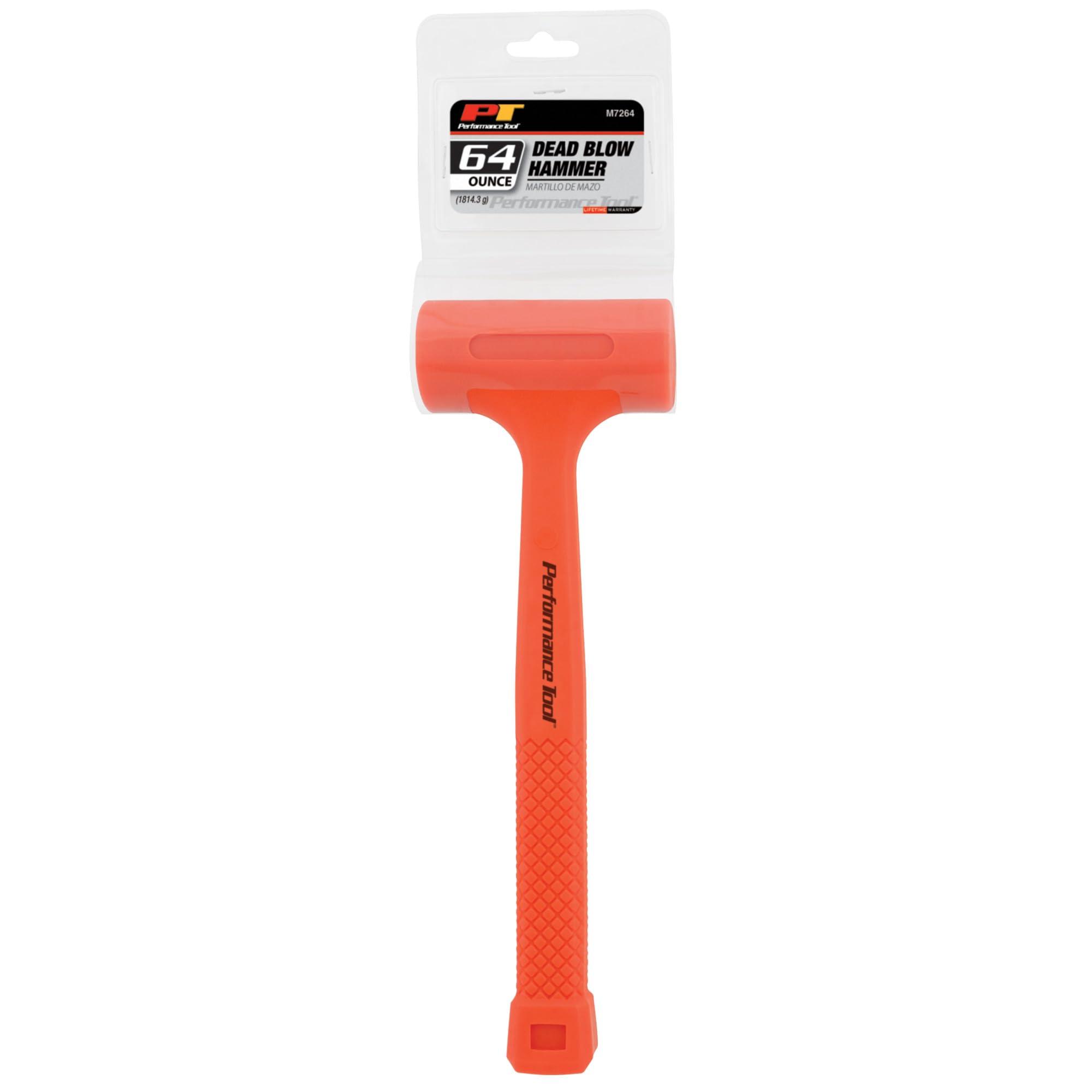 PERFORMANCE TOOL M7264 - Martillo de soplado Muerto de Alta Visibilidad de 64 onzas, 64 onzas.