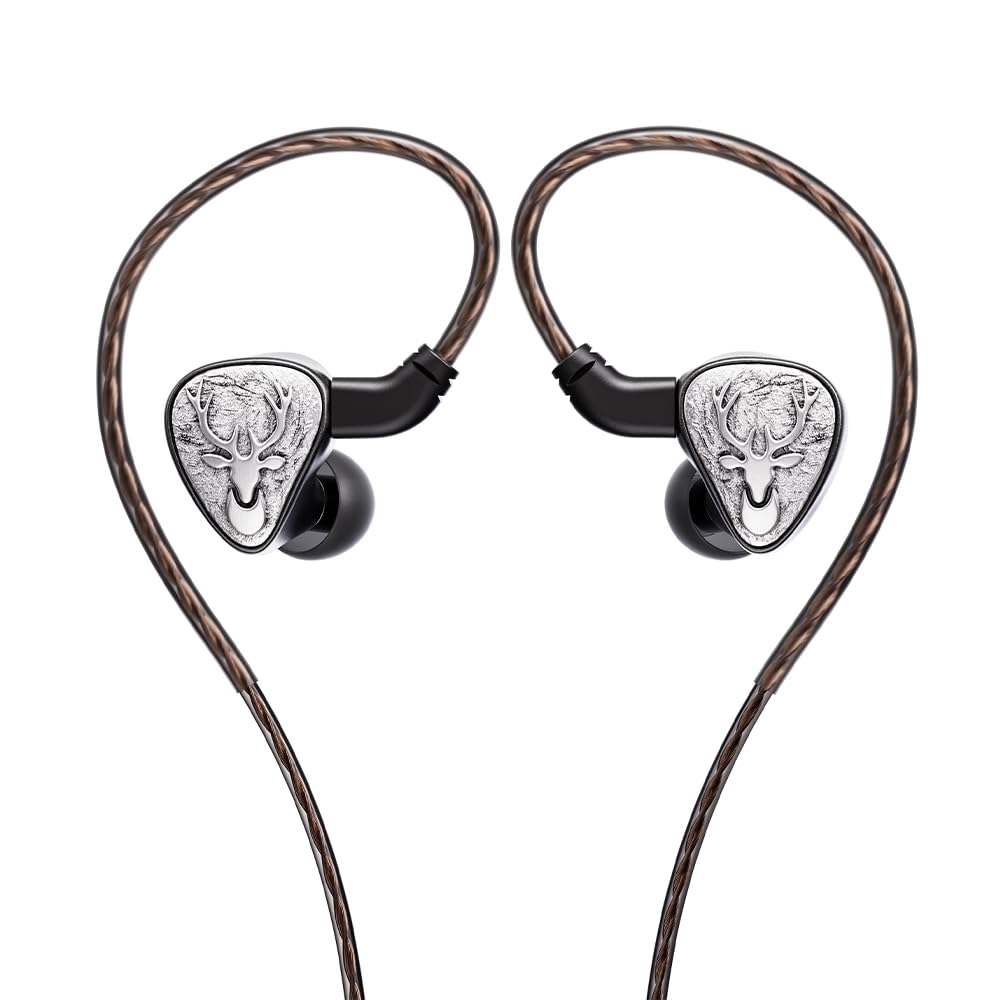 FH3 LUMI Hybrid IEM Earphones, 1DD + 2BA Triple Driver in-Ear Monitors, Vintage Vocal Tun…