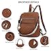 TANTOMI Backpack Purse for Women Large Leather Convertible Backpack Ladies Shoulder Bag Fashion Backpack Handbags for Travel and Work (Brown)