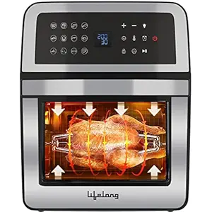 Lifelong Digital Air Fryer Toaster Oven 12L|Premium 1800-Watt Oven with 7-in-1 Functions| Large Capacity