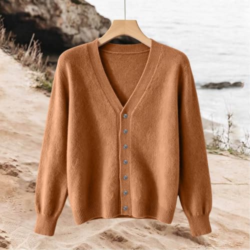 Cardigan Sweaters for Women V Neck Long Sleeve Knit Cardigans Shrug - image 3