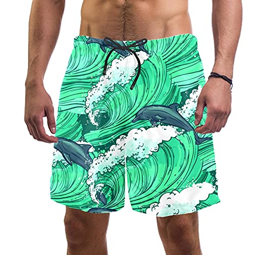 Short de bain pour homme Dolphin Surf fini les frottements avec la doublure en maille douce