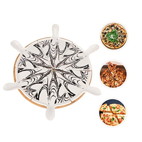 Set-Ceramic-Pizza-Pan-Dessert-Trays-Pizza-Vegetable-Container-Relish-Tray-Pizza-Dish-Pizza-Cutting-Board-Dessert-Tray-Set-Ceramic-Pizza-Tray-Cake-Tray-Black-Wooden-Nordic-Organizer