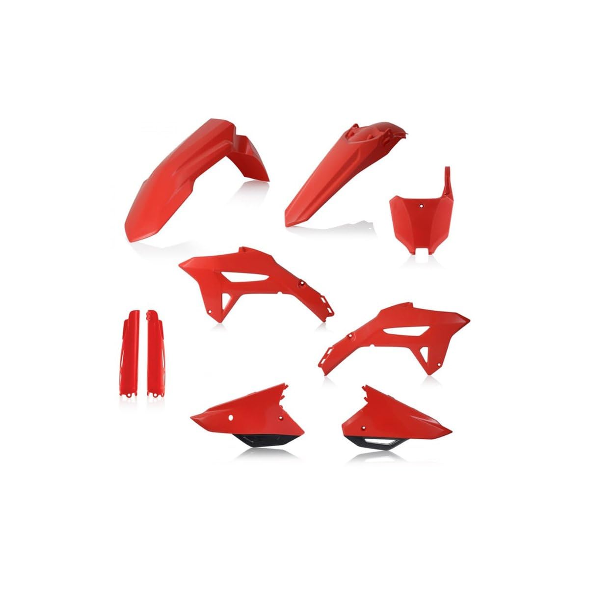 Acerbis Full Plastic Kit – Compatible with Honda CRF250R (22-24), CRF450R (21-24) – red/black