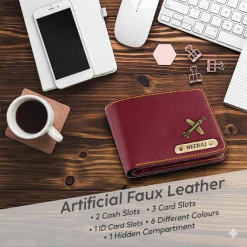 Image of Customized Wallet, Passport Cover & Keychain Combo Set for Men | Personalized Name Engraved Wallet & Passport Holder with Charm Keyring Corporate Gifts