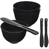 Baluue 3 Set Mixing Bowl Silicone Bowls and Applicators for Face Masks Safe & Reusable Ideal for Home Spa and Beauty Treatments for Esthetician Supplies and Home Spa