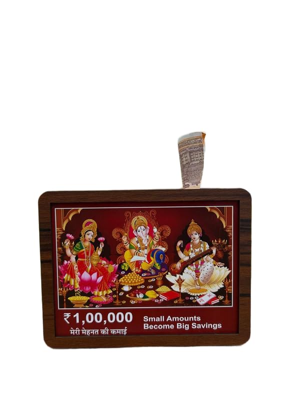 Wooden Savings Box with Deposit Chart Target | Money Saving Challenge Box Style-10-image-41