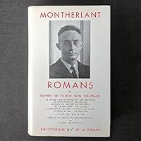 Romans et Oeuvres de Fiction Non Theatrales: Texte ne Varietur B0012XIK9C Book Cover