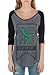 Harry Potter Slytherin House Crest Flag Juniors 3/4 Sleeve Raglan T-Shirts (Medium)