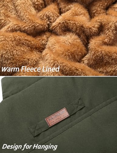 TACVASEN Men's Outdoor Vests Full Zip Up Warm Fleece Lining Sleeveless Outwear3