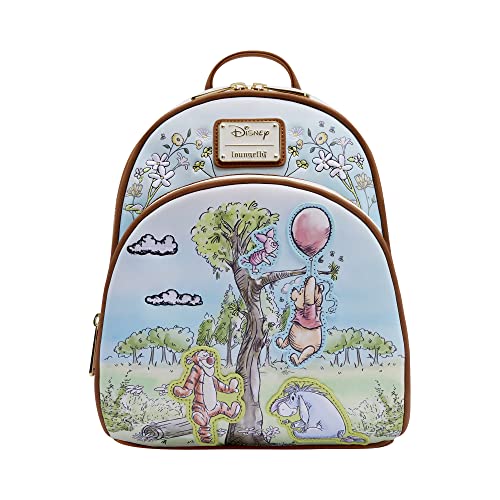 Image of Loungefly Disney: Winnie The Pooh - Sketch Art Backpack, Amazon Exclusive, Multicolor