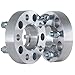 GDSMOTU 4Pcs 5x4.5 5x114.3 Wheel Spacers 1.25 inch 70.5mm Hubcentric Wheel Adapters for Town Car 1982-2004 for Aviator 2003-2010 1/2 Sliver Aluminum Car Spacers