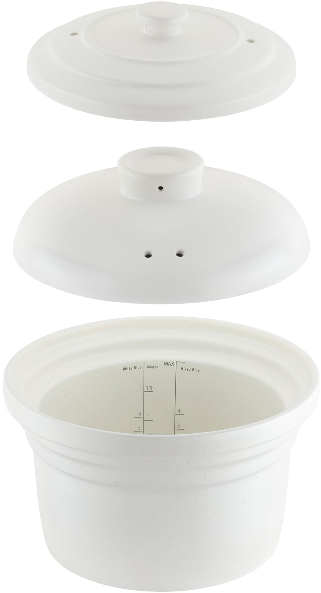 Catler Cuociriso in ceramica CR 600, 2,5 l, ciotola interna in ceramica stile Donabe, 6 programmi automatici, display touch digitale, preimpostato 24 ore, funzione mantenimento caldo