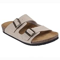 Skechers Men's Relaxed Fit: Aidan - Leelan Two Band Sandal, Taupe, US 10