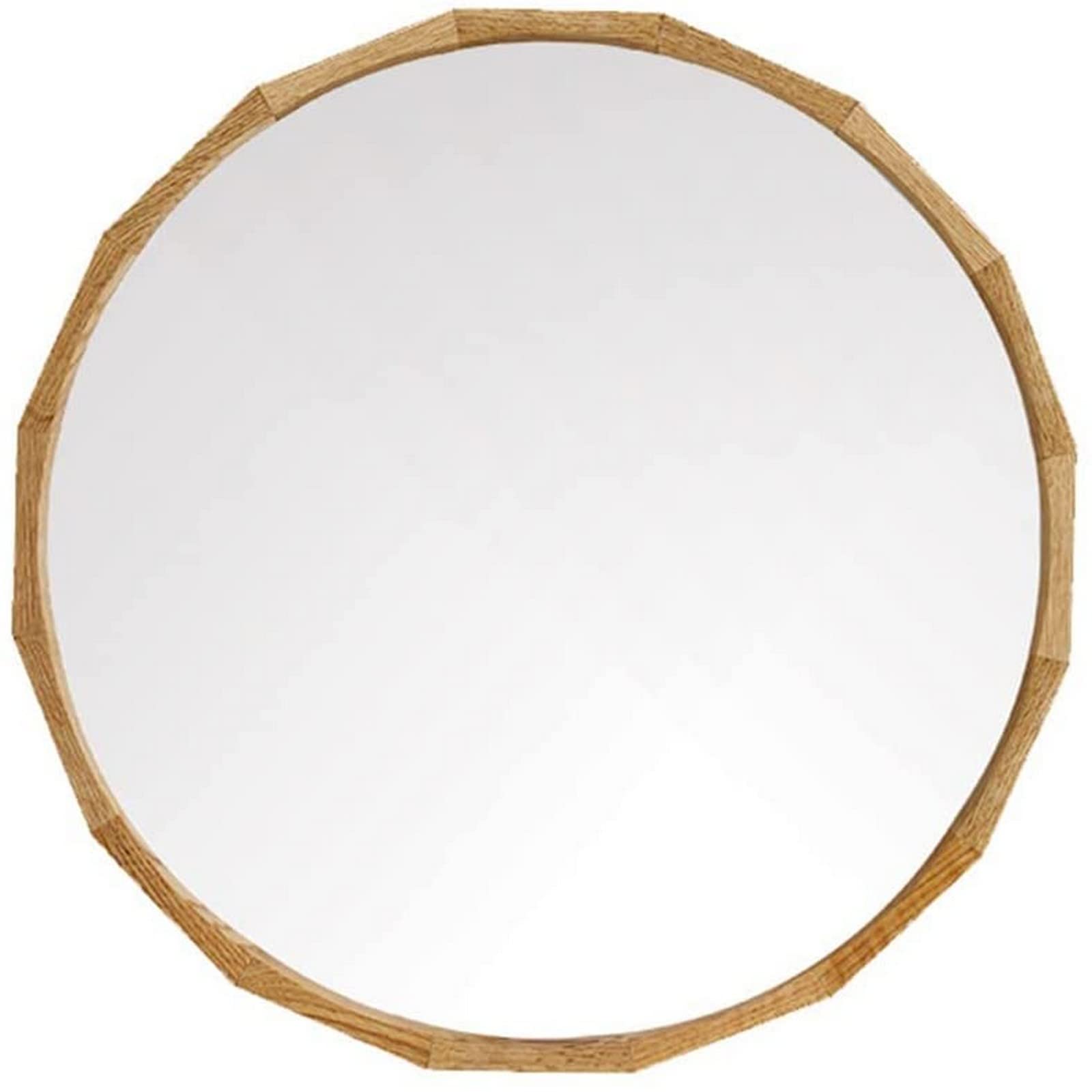 Bathroom Mirror Cosmetic Mirror Wall Mirror Wall Mirror Round Mirror Wall Vanity Mirrors with Wooden Frame Circular Bathroom