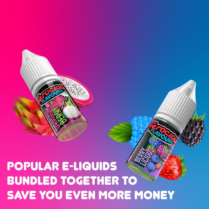 ferocious vape liquid Ferocious: Berrylicious Ice Vape Liquid, No Nicotine 100ml Vape Juice, All  Day Vaping, 70vg/30pg Sub Ohm E-Cigarette Liquid, 120ml Chubby Gorilla  Liquid-Leak Blocker Short Fill Bottle: Amazon.co.uk: Electronics & Photo