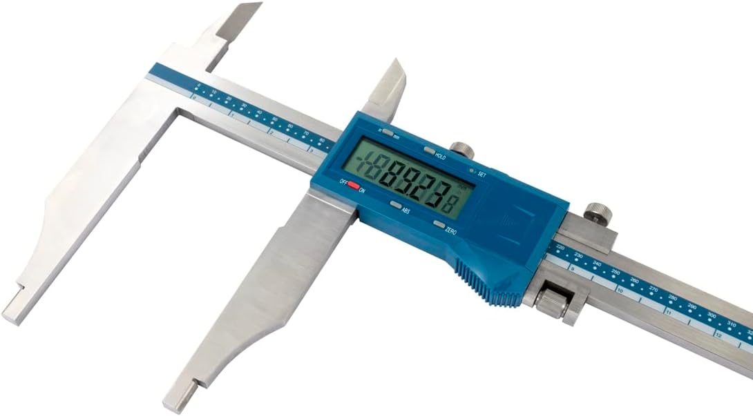 Dasqua2710-1115 IP54 Digital Caliper with Upper Jaw, 0-1000mm/0-40" Range, 0.01/0.0005" Resolution, 0.06/0.0025" Accuracy