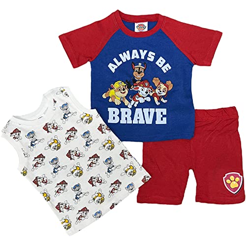 Image of Nickelodeon Paw Patrol Little Boys Three-Piece Short Set