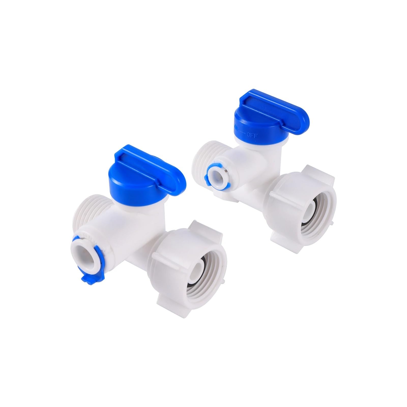 Válvula de bola de plástico anti fugas para ósmosis inversa con conexión macho de 1/4" 7