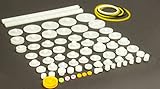  MissBirdler 75 Teile Nylon Zahnräder Zahnrad Getriebe Set für Arduino Steppermotoren Motor