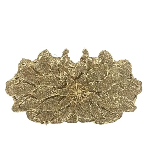 Pochette de mariage fleurie en strass pour briller lors des cérémonies et banquets