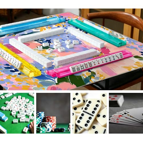 Tapete Mah Jong de Silicona 33x33 Pulgadas con Bolsa miniatura 3