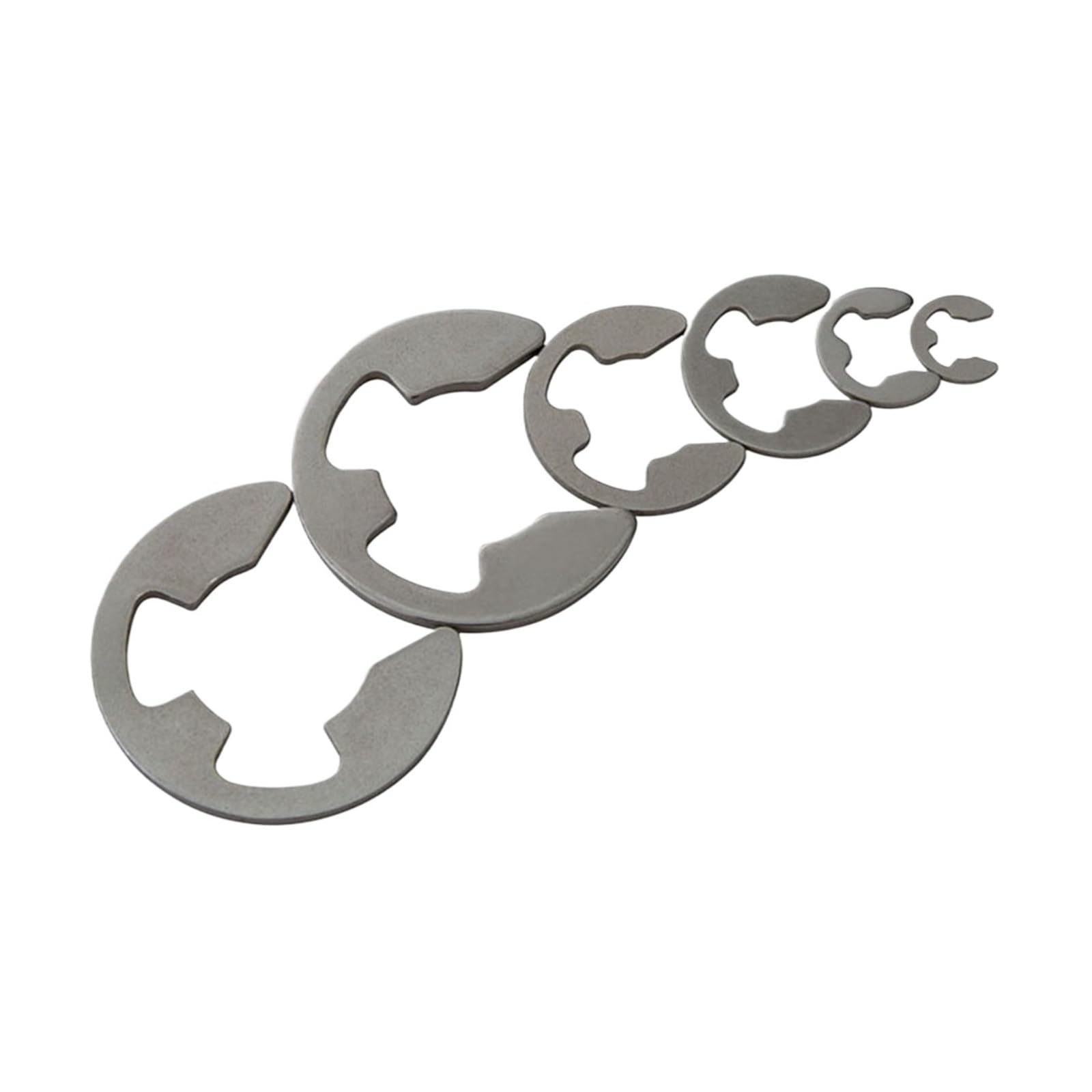 10/30/50 pezzi M1,5 M2. M3. M4 M5-M15 Rondella esterna dell'anello di sicurezza elastico della clip dell'acciaio inossidabile 304 E for il fissaggio dell'albero(50pcs,M15)