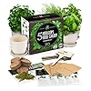 Indoor Herb Garden Starter Kit – 5 Herb Plant Grow Kit w/ Pots & Soil – DIY Heirloom Herb Seeds Home Gardening Kit…