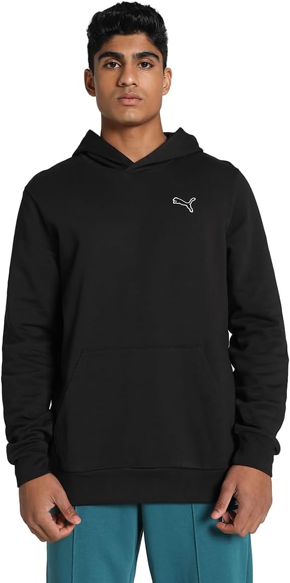 PUMA Better Essentials Felpa con Cappuccio FL Sudore Uomo (Pacco da 1) M Nero - Immagine 1