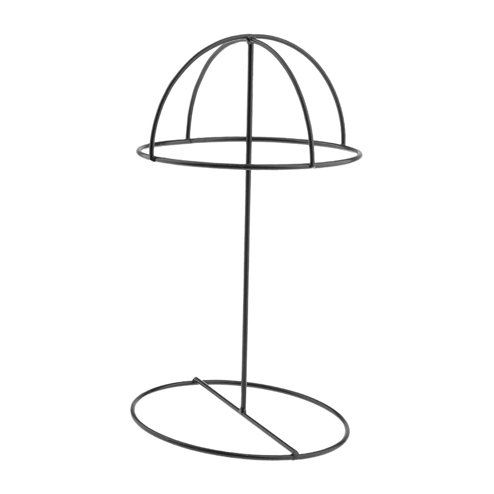 PIXZCSA Wig Holder Stand Metal Organizer Hat Display Rack Baseball Cap Storage Solution For Tabletop Ensuring Long Term Wig Display Holder Has Stable Base Elegant And Delicate