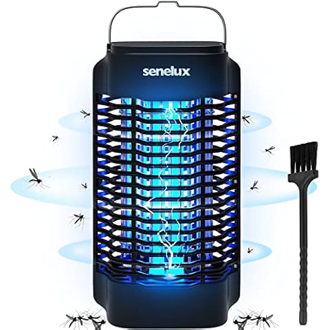 Senelux Bug Zapper, Electric Mosquito Zapper for Indoor and Outdoor 18W, 4200V Insect Fly Pest Trap, Waterproof Mosquito Killer for Flying Insect Control Lamp , Silent and Safe Cover