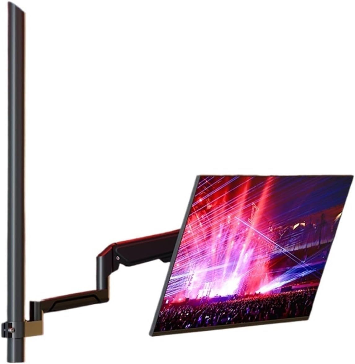 Monitor Stand, Monitor air Pressure Hover, Horizontal and Vertical Screen Rotation, 2-Meter Heightening Hanger Ceiling Bracket(Column Height 140 cm)