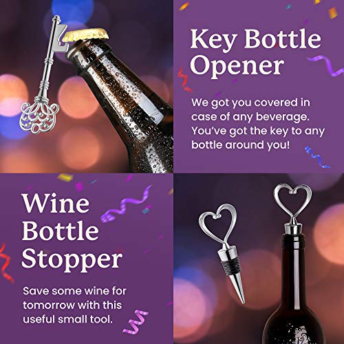 21St Birthday Gifts For Women, Funny Birthday Wine Gifts Ideas For Her, Friend, Daughter, Sister | Unique Finally 21 Stainless Steel Wine Tumbler Shot Glass Set For 21 Year Old #TOP4